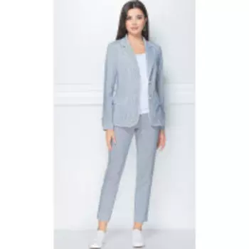 Костюм LeNata-31009 В цвете: Серый, Голубой; Размеры: 46,54