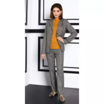 Костюм Lissana-3946 В цвете: Желтый, Серый, Оранжевый, Разноцветный; Размеры: 46,44,42