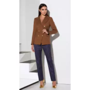 Костюм Lissana-4107 В цвете: Синий, Коричневый, Разноцветный; Размеры: 50