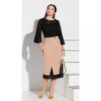 Костюм Lissana-4180 В цвете: Черный, Бежевый; Размеры: 50,52,48