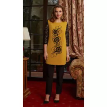 Костюм Lissana-4185 В цвете: Черный, Желтый, Оранжевый, Разноцветный; Размеры: 54