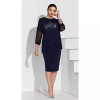 Костюм Lissana-4253 В цвете: Синий; Размеры: 56,52,54