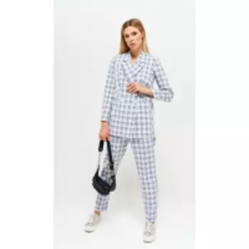 Костюм Люше-2577а В цвете: Белый, Голубой, Разноцветный; Размеры: 50,52,46,48,54,44