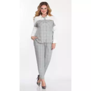 Костюм Matini-11441 В цвете: Белый, Серый; Размеры: 50,52,54