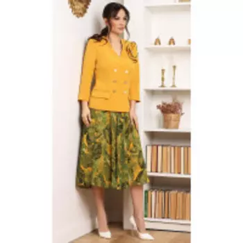 Костюм Мода-Юрс-2579/1 В цвете: Желтый, Зеленый, Разноцветный; Размеры: 50,52,48,54