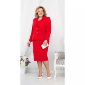 Костюм Ninele-2179 В цвете: Красный; Размеры: 56,58,60,62,54