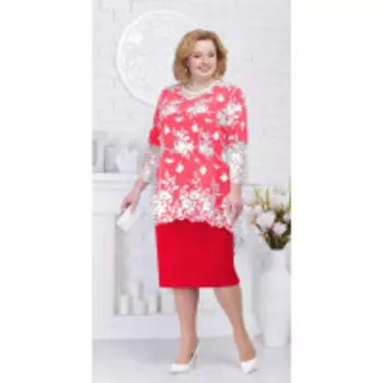 Костюм Ninele-5542/1 В цвете: Красный; Размеры: 56,58,60,62,64,66,54