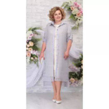 Костюм Ninele-5805 В цвете: Бежевый, Серый, Голубой; Размеры: 56,58,60,62,54