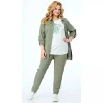 Костюм Novella Sharm-3737 В цвете: Зеленый; Размеры: 56,58,60,62,64,66,54