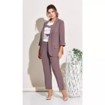 Костюм Olga Style-c541/3 В цвете: Коричневый; Размеры: 60