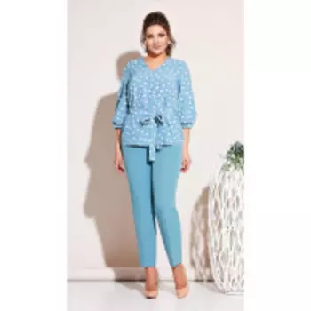 Костюм Olga Style-С648/3 В цвете: Голубой; Размеры: 48
