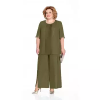 Костюм Pretty-1061/1 В цвете: Зеленый; Размеры: 56,58,60,62,64,66,68,70,72