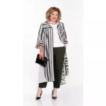 Костюм Pretty-1079/1 В цвете: Белый, Зеленый; Размеры: 56,58,60,62,64,66,50,52,54