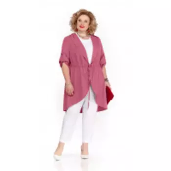 Костюм Pretty-1082/1 В цвете: Белый, Розовый; Размеры: 56,58,60,62,64,66