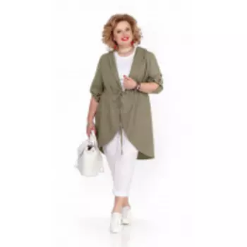 Костюм Pretty-1082/2 В цвете: Белый, Зеленый; Размеры: 56,58,60,62,64,66