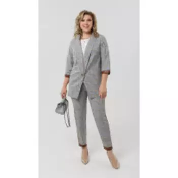 Костюм Pretty-1975/1 В цвете: Бежевый, Серый; Размеры: 56,58,60,62,64,66,50,52,54