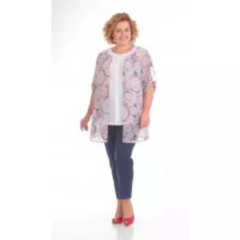 Костюм Pretty-717/2 В цвете: Синий, Розовый; Размеры: 56,58,60,62,64,66