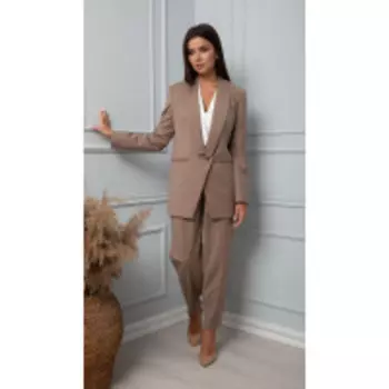 Костюм Sandyna-13860 В цвете: Коричневый; Размеры: 50,52,46,48,54,44