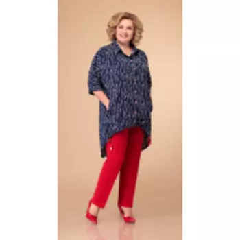 Костюм Svetlana Style-1396 В цвете: Красный, Синий; Размеры: 58,60,62