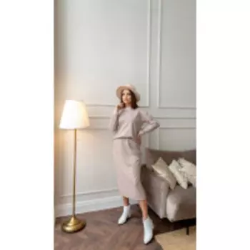 Костюм Temper-373 В цвете: Бежевый; Размеры: 46,44,42