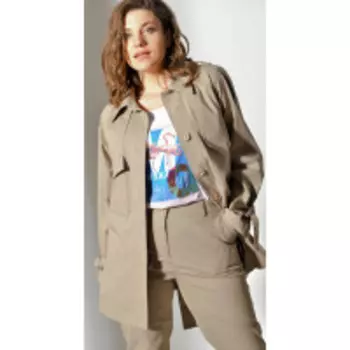 Куртка Anna Majewska-A-219 B В цвете: Бежевый; Размеры: 56,54