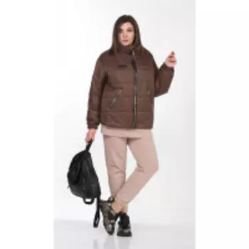 Куртка Lady Secret-6302/1 В цвете: Коричневый; Размеры: 56,58,60