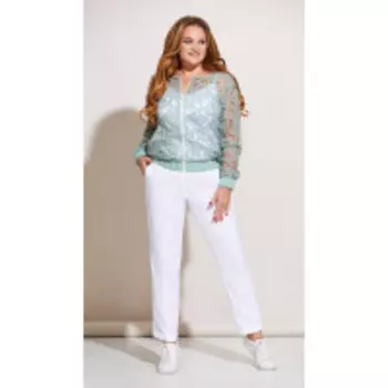 Куртка Olga Style-С675 В цвете: Зеленый; Размеры: 56,58,60,54