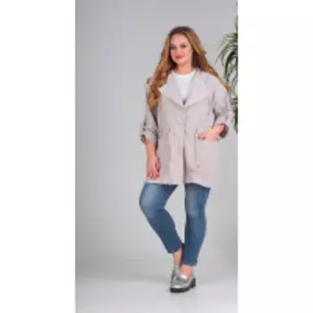 Куртка Sandyna-13666 В цвете: Бежевый; Размеры: 56
