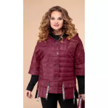 Куртка Svetlana Style-1483/1 В цвете: Красный; Размеры: 56,52,54