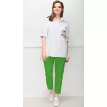 LeNata-21194/1 В цвете: Белый, Зеленый; Размеры: 56,58,60,50,52,46,48,54,44