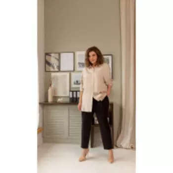 Olga Style-С703 В цвете: Черный, Бежевый; Размеры: 56,58,60