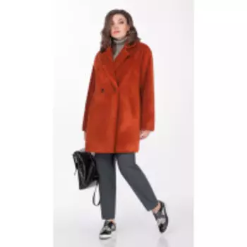 Пальто Anna Majewska-1411 В цвете: Коричневый; Размеры: 46,48,44