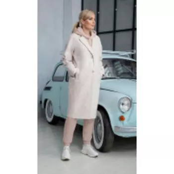 Пальто Azzara-3086 В цвете: Бежевый; Размеры: 50,52,46,48,54,44