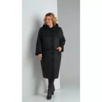 Пальто Диамант-1359 В цвете: Черный; Размеры: 50,48