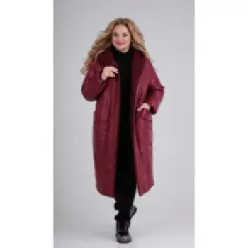 Пальто Диамант-1577/2 В цвете: Красный; Размеры: 60,54