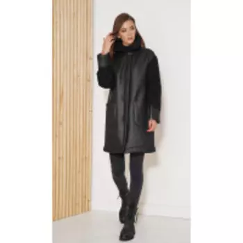 Пальто Fantazia Mod-3819 В цвете: Черный; Размеры: 50,52