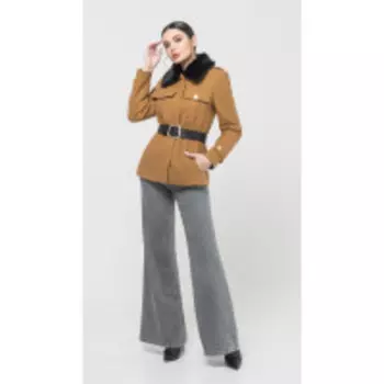 Пальто Foxy Fox-133 В цвете: Бежевый; Размеры: 50,52,46,48,44