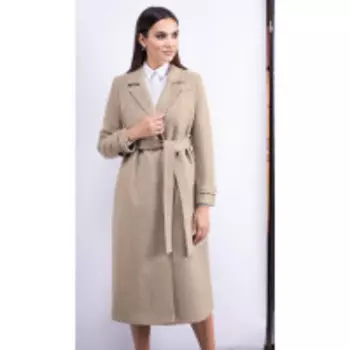 Пальто Юрс-20-431-1 В цвете: Бежевый; Размеры: 50,52,48,54