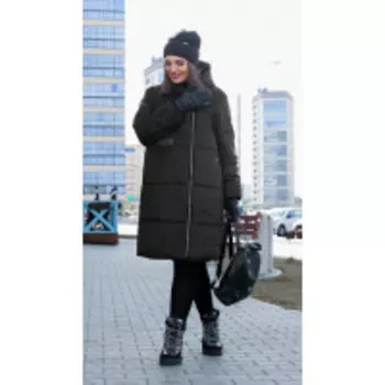 Пальто Lady Secret-8278 В цвете: Черный; Размеры: 50,52