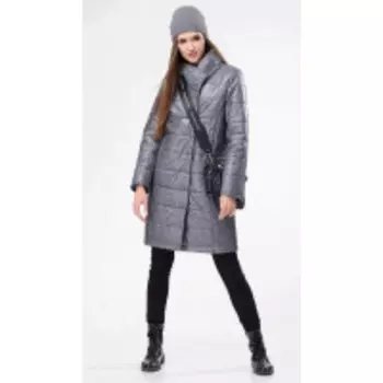 Пальто Линия-Л-1691 В цвете: Серый; Размеры: 46,48