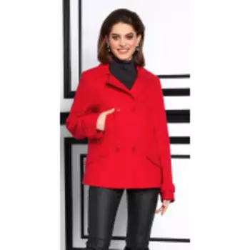 Пальто Lissana-3931 В цвете: Красный; Размеры: 46,48