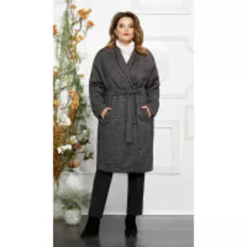 Пальто Mira Fashion-4845 В цвете: Серый; Размеры: 56,54