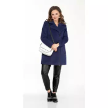 Пальто TEZA-1565/3 В цвете: Синий; Размеры: 56,58,60,62,64,50,52,48,54