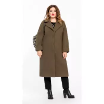 Пальто TEZA-246/4 В цвете: Зеленый; Размеры: 56,58,50,52,48,54