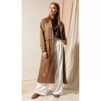 Плащ Nova Line-10139 В цвете: Коричневый; Размеры: 46,48,44,42