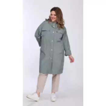 Плащ Olegran-3724ол В цвете: Зеленый; Размеры: 52