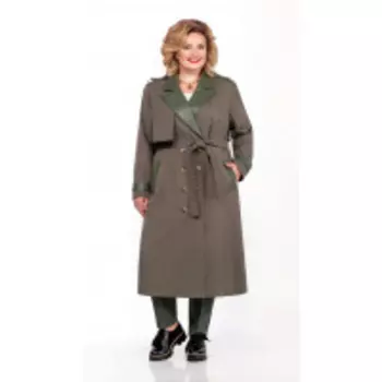 Плащ Pretty-1167 В цвете: Зеленый; Размеры: 56,58,60,62,64,66