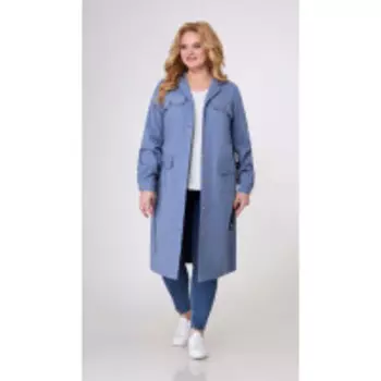 Плащ Swallow-373 В цвете: Синий; Размеры: 56,58,54