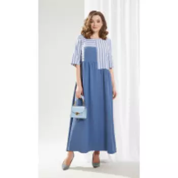Платье AGATTI-3240В В цвете: Голубой; Размеры: 56,52,54