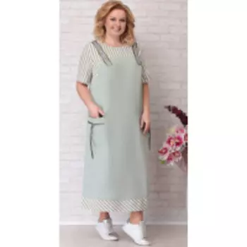 Платье Aira Style-674 В цвете: Зеленый; Размеры: 56,58,60,62,64,66